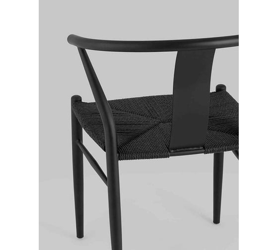 Обеденный стул для кухни Стул Груп Hans Wishbone Style черный FDC9367 black