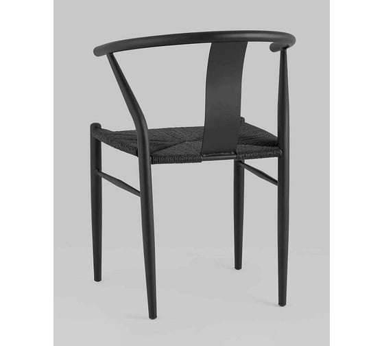 Обеденный стул для кухни Стул Груп Hans Wishbone Style черный FDC9367 black