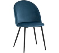 Обеденный стул для кухни Стул Груп Lilly велюр, сине-зеленый Lilly HLR-63