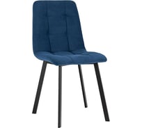Обеденный стул для кухни Стул Груп Oliver Square велюр, синий fb-oliver-square-neo-27