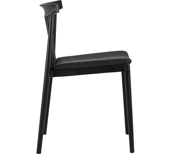 Обеденный стул для кухни Стул Груп Ranch с мягким сиденьем, черный 8305 black