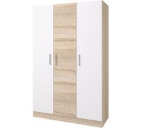 Шкаф 3-х створчатый Арника Леси дуб сонома/белый Н144684