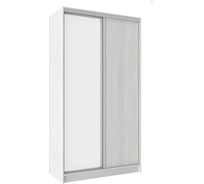 Шкаф-купе Арника двухдверный с зеркалом 1200, домашний ясень анкор светлый 00-00012375