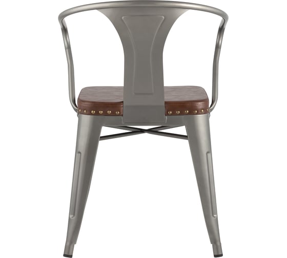 Стул для кухни обеденный Стул Груп TOLIX SOFT серебристый LF818C GREY 7083+PU7002