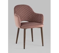 Стул для кухни обеденный Стул Груп Венера диамант NEW, велюр пыльно-розовый (ножки дерево) NP MC16-2YS KD HLR-44 (NP)
