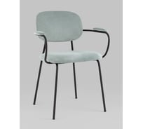 Стул для кухни обеденный Стул Груп Кэрол, серо-голубой, черные ножки FDC9124 OTE-MOD301