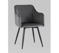 Стул для кухни обеденный Стул Груп Ника вращающийся, велюр серый MC66-5F KD HLR-21