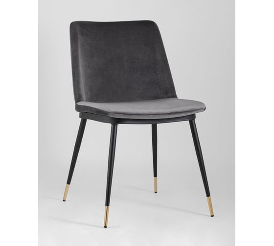 Стул для кухни обеденный Стул Груп Мелисса, велюр, темно-серый FDC8028 DARK GREY FUT-81
