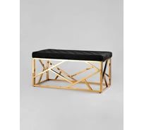 Банкетка-скамейка Стул Груп АРТ ДЕКО, вельвет черный, сталь золото BENCH-016-TG