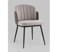 Стул для кухни обеденный Стул Груп Пенелопа, рогожка серый с серой экокожей FDC8054O BEL-14+270-23