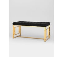 Банкетка-скамейка Стул Груп БРУКЛИН, вельвет черный, сталь золото BENCH-012-TG