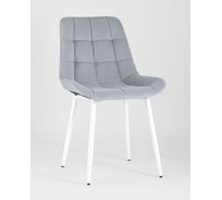 Стул для кухни обеденный Стул Груп Флекс светло-серый, белые ножки AV 405-N24-02(P)