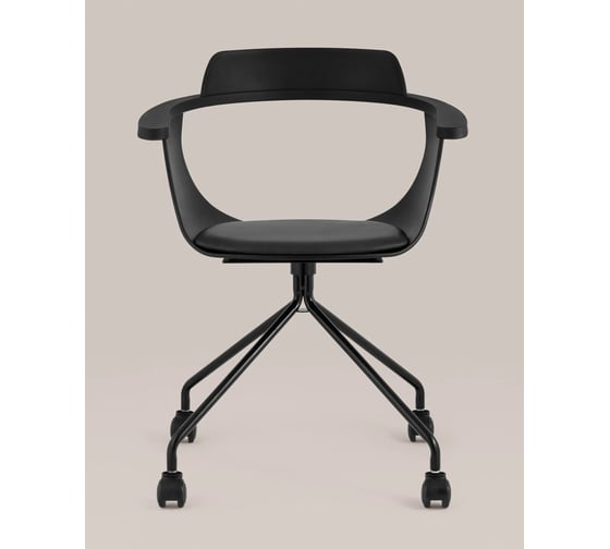 Кресло компьютерное Стул Груп Doulton, экокожа черный D-002GC seat black 1