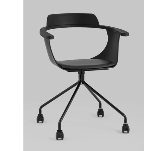 Кресло компьютерное Стул Груп Doulton, экокожа черный D-002GC seat black