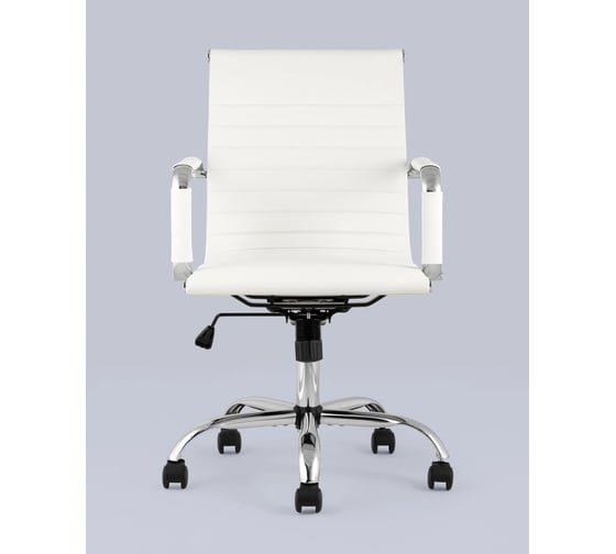 Кресло компьютерное Стул Груп TopChairs City S, белое D-101 white