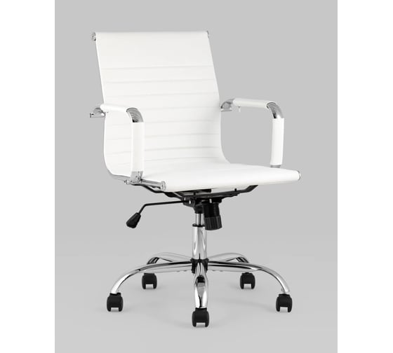 Кресло компьютерное Стул Груп TopChairs City S, белое D-101 white