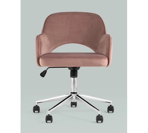Кресло компьютерное Стул Груп Кларк, велюр, розовый CLARKSON PINK CHROME