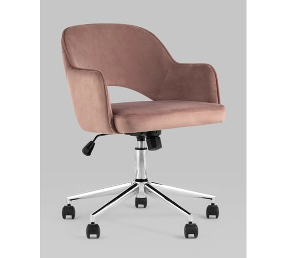 Кресло компьютерное Стул Груп Кларк, велюр, розовый CLARKSON PINK CHROME