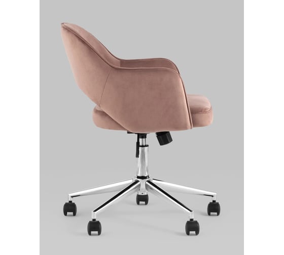 Кресло компьютерное Стул Груп Кларк, велюр, розовый CLARKSON PINK CHROME