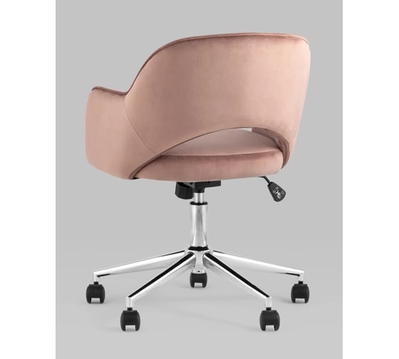 Кресло компьютерное Стул Груп Кларк, велюр, розовый CLARKSON PINK CHROME