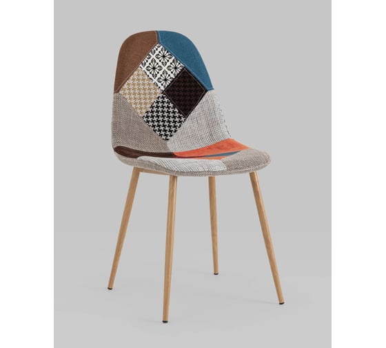Обеденный стул для кухни Стул Груп Валенсия SN рогожка, пэчворк OS-001P patchwork