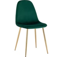 Обеденный стул для кухни Стул Груп Валенсия SN велюр, зеленый, золотые ножки OS-001L HLR-56 gl