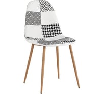 Обеденный стул для кухни Стул Груп Валенсия SN рогожка, пэчворк черно-белый OS-001P patchwork bw