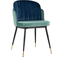Обеденный стул для кухни Стул Груп Пенелопа велюр, мятный+синий FDC8054 FUT-70 + FUT-40