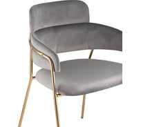 Обеденный стул для кухни Стул Груп Полин велюр, светло-серый FDC6085 LIGHT GREY FUT-79