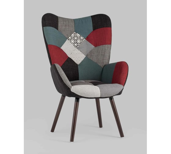 Кресло Стул Груп Гранд пэчворк, светлые ножки KAS PATCHWORK