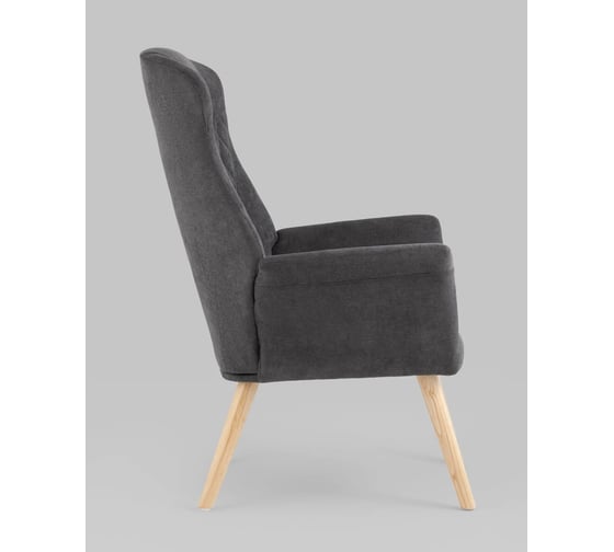 Кресло для гостиной Стул Груп Парлор графит QH-8337K 263-21 dark grey