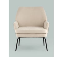 Кресло для гостиной Стул Груп Харви бежевый с серой экокожей QH-8312K 263-10+b XC309-8