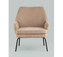 Кресло для гостиной Стул Груп Харви светло-коричневый с коричневой экокожей QH-8312K 263-7+b XC309-17