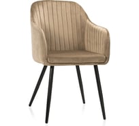 Стул на металлокаркасе Woodville Slam dark beige 11893