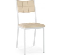 Стул на металлокаркасе Woodville Бекал кожзам d1/белый 587518
