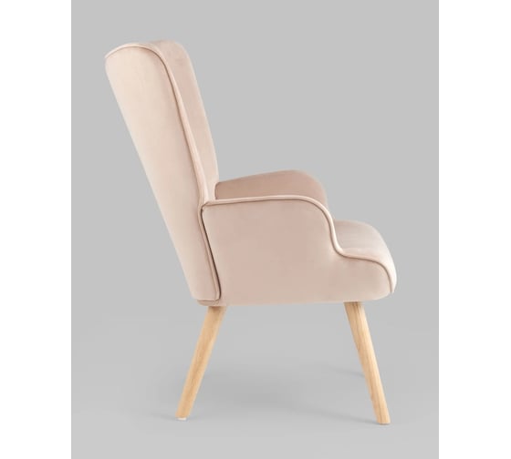 Кресло для гостиной Стул Груп Хью велюр бежевый QH-8901KP 263-2 beige