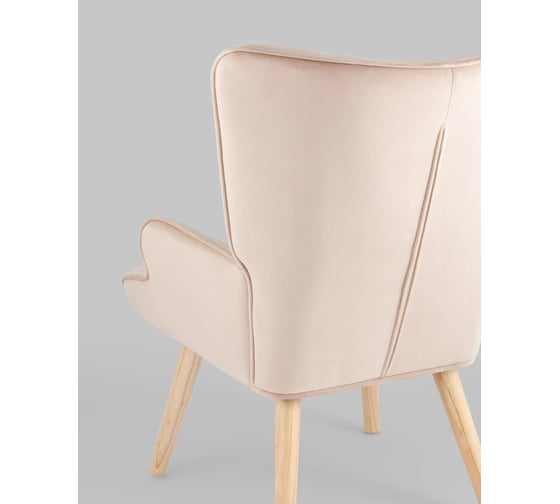 Кресло для гостиной Стул Груп Хью велюр бежевый QH-8901KP 263-2 beige