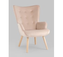 Кресло для гостиной Стул Груп Хью велюр бежевый QH-8901K HLR-5