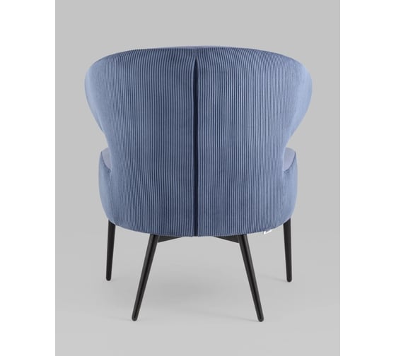 Кресло Стул Груп лаунж Royal Stripes велюр синий vd-royal-v795-vl48