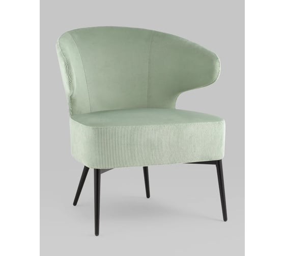 Кресло Стул Груп лаунж Royal Stripes велюр фисташковый vd-royal-v690-vl14