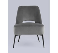 Кресло Стул Груп лаунж Бостон велюр темно-серый vd-boston-b27