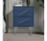 Тумба прикроватная BOGACHO Тропик Колор leaves Стайл Сильвер 11808/королевский синий/серебро 5
