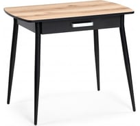 Стол деревянный Woodville Вики 90x60x77 делано/черный 587511