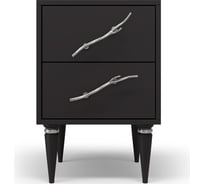 Тумба прикроватная BOGACHO Тропик Колор leaves Классик сильвер 11805/терпкий коричневый/серебро 11806/терпкий коричневый/серебро