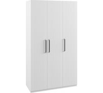 Шкаф Woodville Венеция 1260 белый шагрень/белый 497647