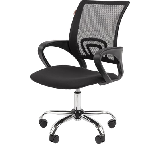 Кресло Easy Chair 304LT TC ткань черная/сетка черный, хром 2000527