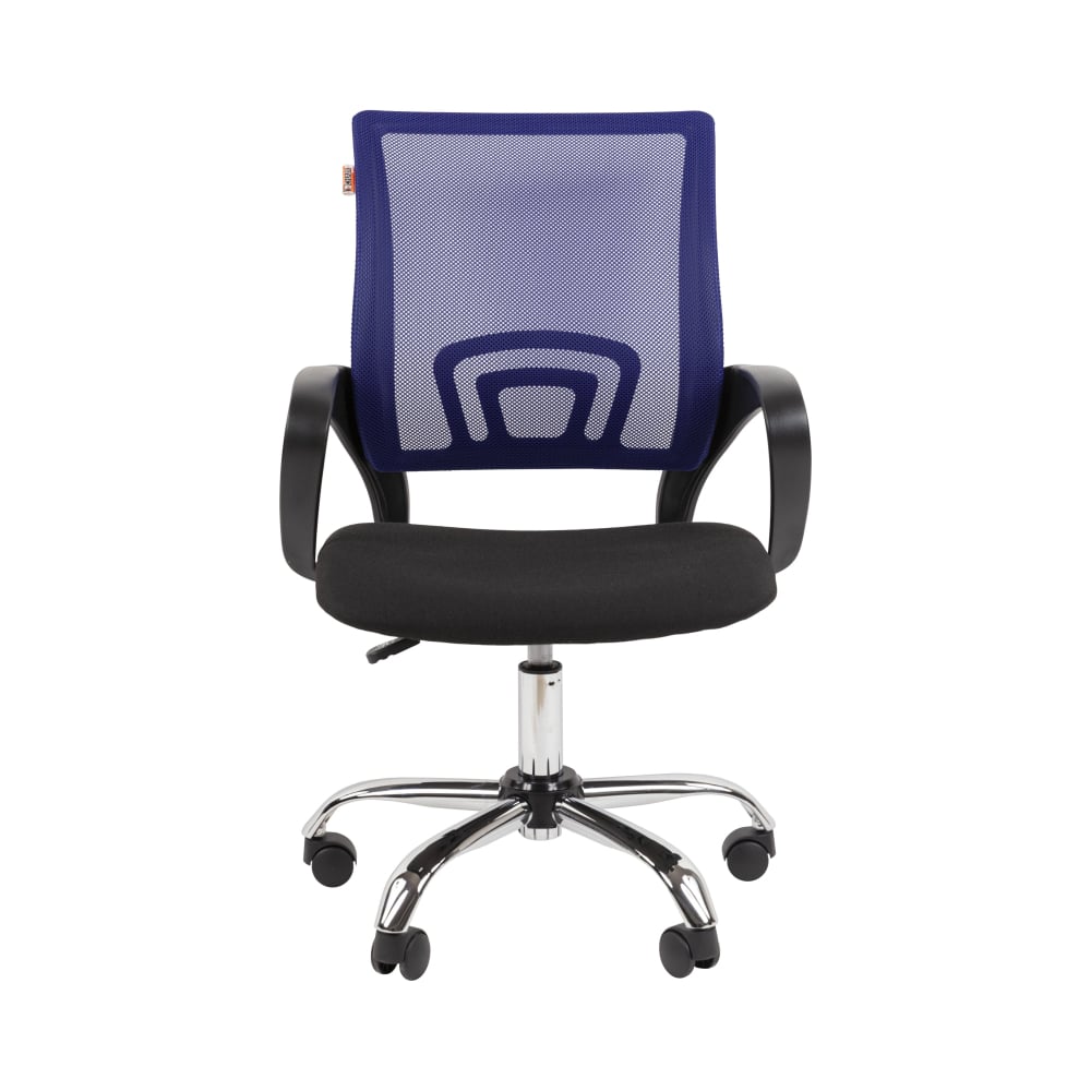 Кресло Easy Chair 304LT TC ткань черная/сетка синий, хром 2000526 ...