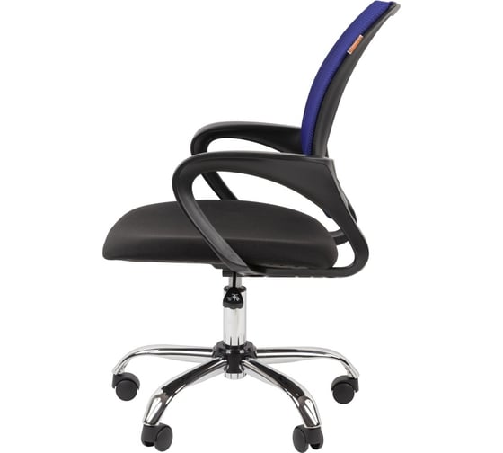 Кресло Easy Chair 304LT TC ткань черная/сетка синий, хром 2000526