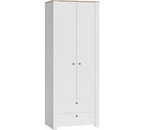 Шкаф Woodville Джастин 13.339 белый PE шагрень/дуб белый exclusive OW D4430 564844