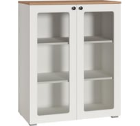 Шкаф Woodville Опра 16.394.01 белый PE шагрень/дуб золотой craft 560064